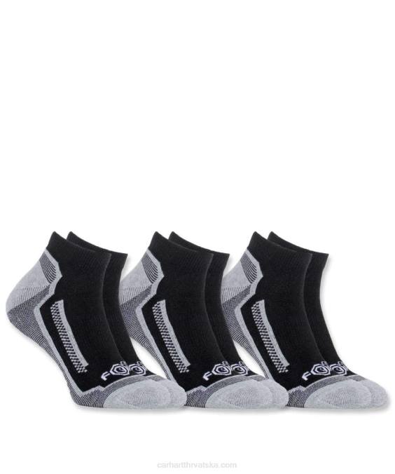 čarapa za snagu izvedbe 3 para muškarci Carhartt crno 8PP4168