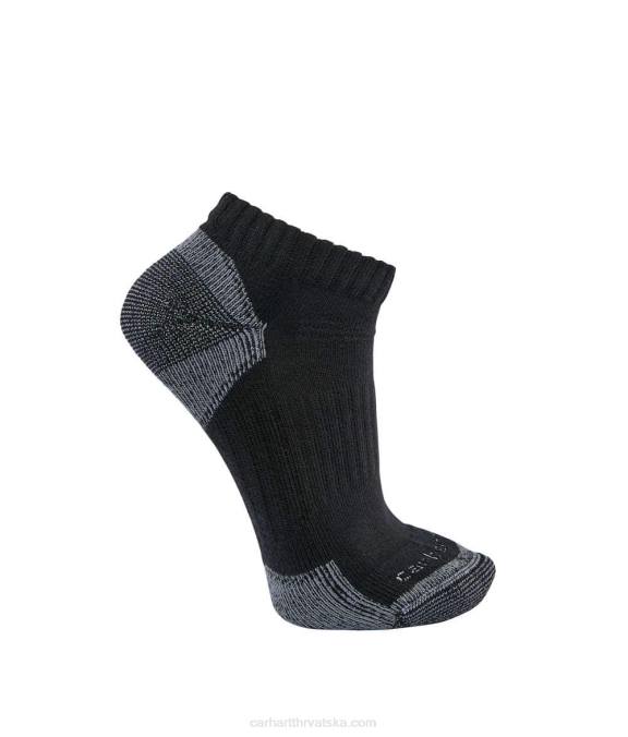 niske čarape od mješavine pamuka srednje težine 3 para muškarci Carhartt crno 8PP4175