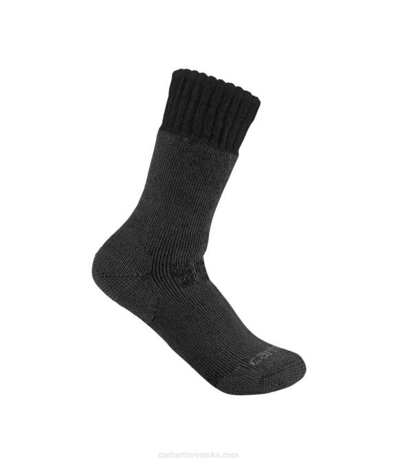 teška čarapa za čizme od mješavine sintetike i vune muškarci Carhartt crno 8PP4169