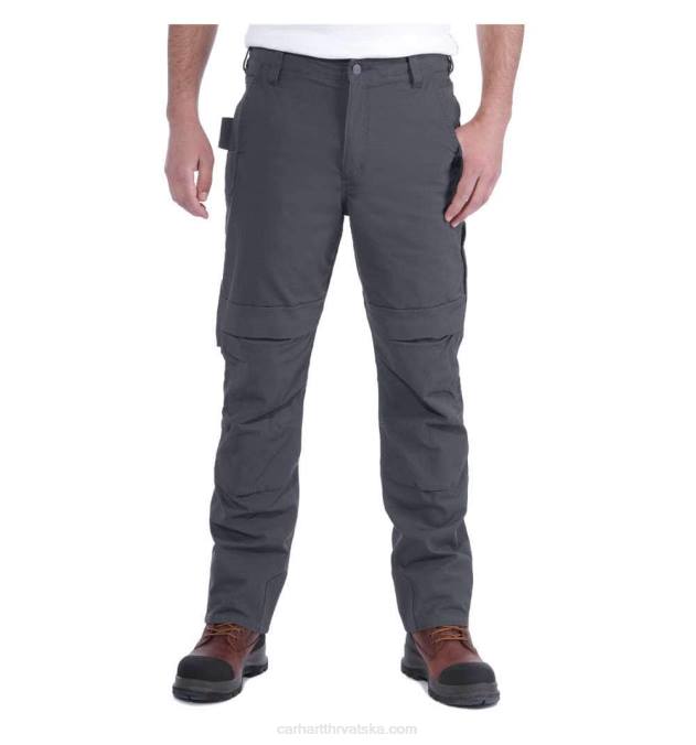čelične robusne fleksibilne radne hlače opuštenog kroja s dvostrukom prednjom stranom i više džepova muškarci Carhartt sjena 8PP472