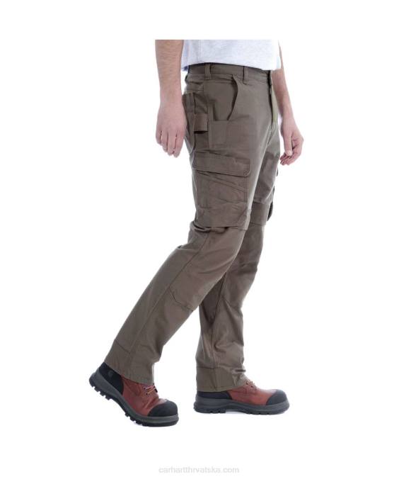 čelične robusne fleksibilne radne hlače opuštenog kroja s dvostrukom prednjom stranom muškarci Carhartt crno 8PP464