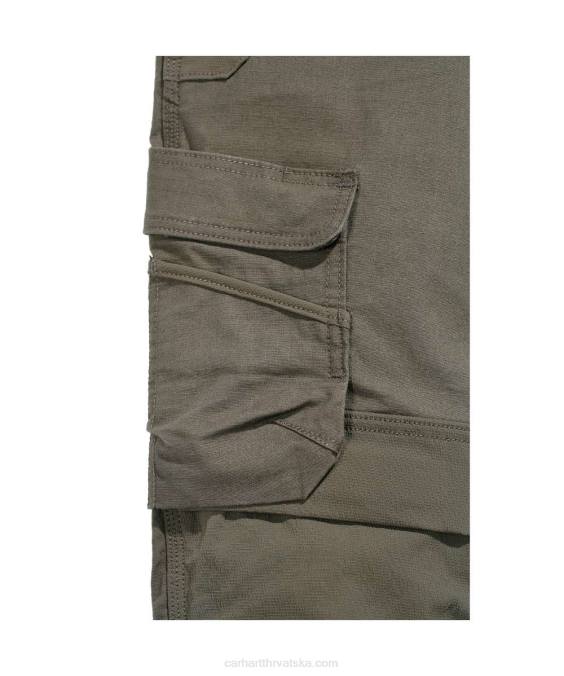 čelične robusne fleksibilne radne hlače opuštenog kroja s dvostrukom prednjom stranom muškarci Carhartt crno 8PP464