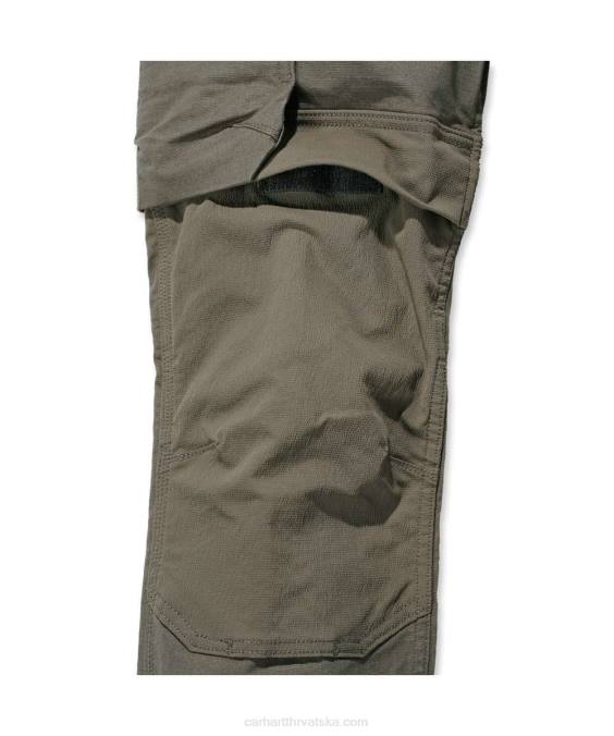 čelične robusne fleksibilne radne hlače opuštenog kroja s dvostrukom prednjom stranom muškarci Carhartt crno 8PP464