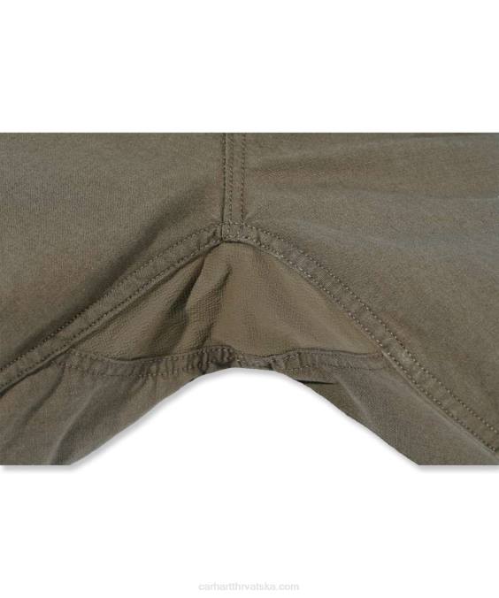 čelične robusne fleksibilne radne hlače opuštenog kroja s dvostrukom prednjom stranom muškarci Carhartt crno 8PP464