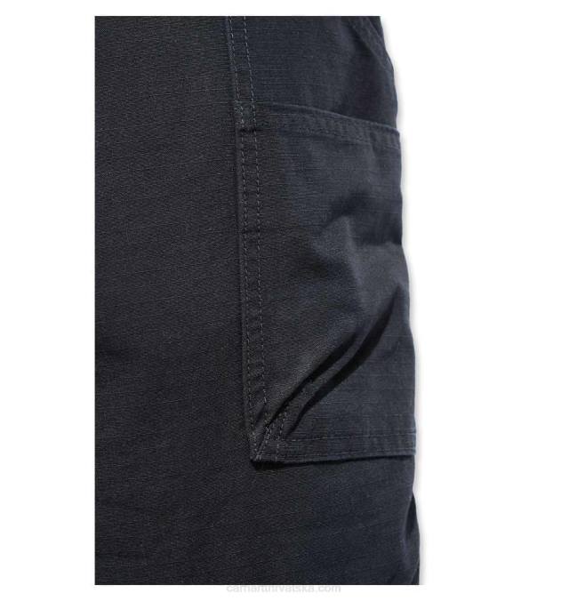 čelične robusne savitljive radne hlače opuštenog kroja s dvostrukom prednjom stranom muškarci Carhartt crno 8PP457