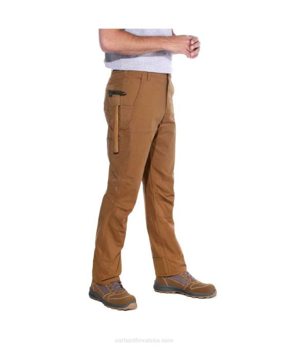 čelične robusne savitljive radne hlače opuštenog kroja s dvostrukom prednjom stranom muškarci Carhartt crno 8PP457