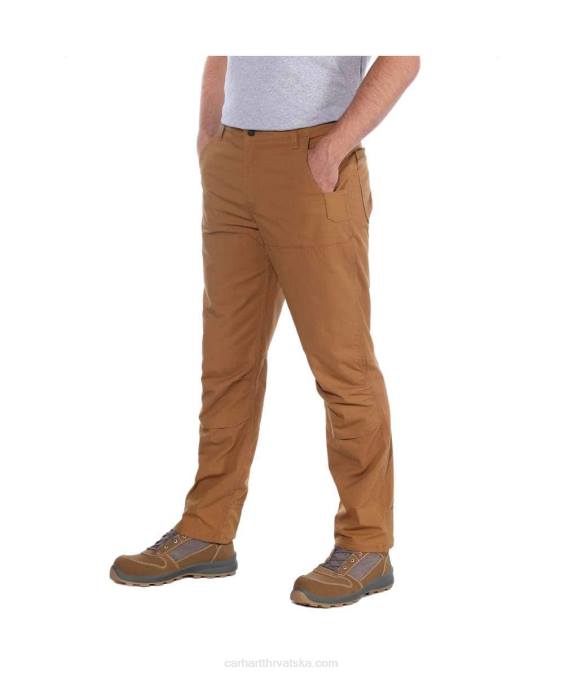 čelične robusne savitljive radne hlače opuštenog kroja s dvostrukom prednjom stranom muškarci Carhartt crno 8PP457