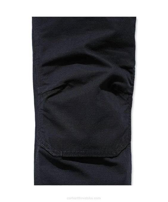 čelične robusne savitljive radne hlače opuštenog kroja s dvostrukom prednjom stranom muškarci Carhartt crno 8PP457