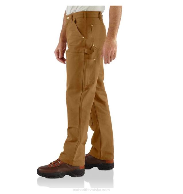 labavi kroj čvrste radne hlače s dvostrukom prednjom stranom muškarci Carhartt crno 8PP463