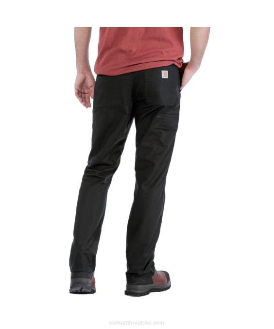 robusna profesionalna serija robusne radne hlače od platna opuštenog kroja muškarci Carhartt crno 8PP456