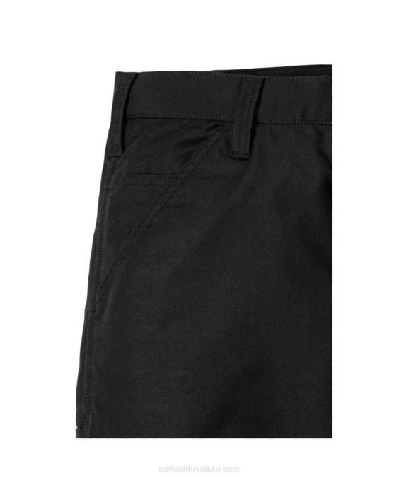robusna profesionalna serija robusne radne hlače od platna opuštenog kroja muškarci Carhartt crno 8PP456