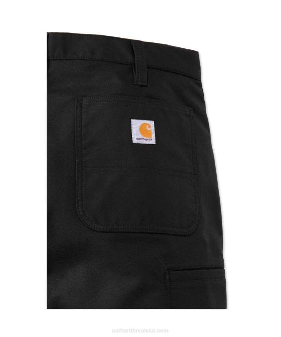 robusna profesionalna serija robusne radne hlače od platna opuštenog kroja muškarci Carhartt crno 8PP456