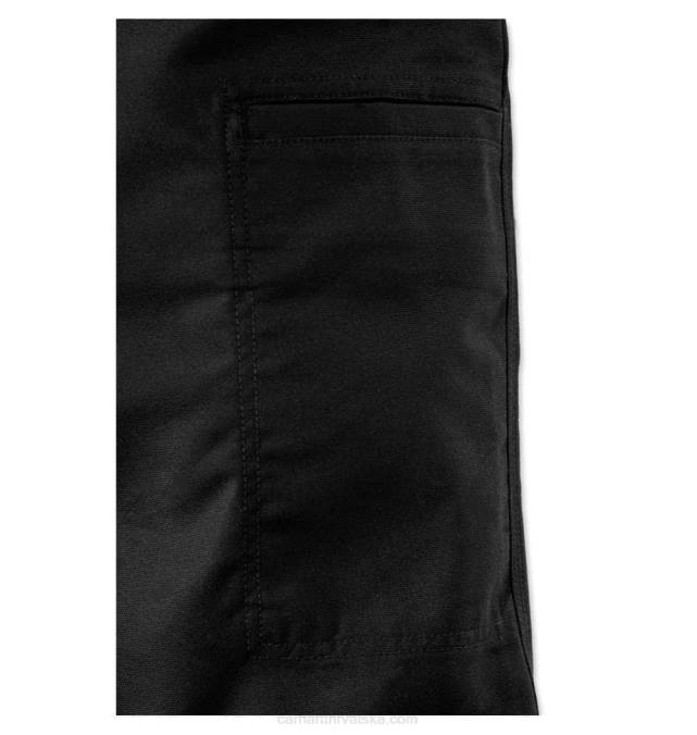 robusna profesionalna serija robusne radne hlače od platna opuštenog kroja muškarci Carhartt crno 8PP456