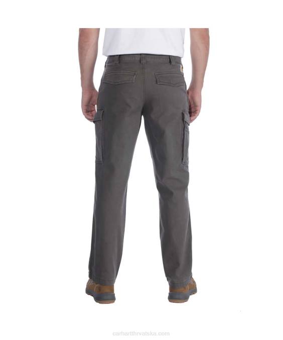 robusne, fleksibilne platnene kargo radne hlače opuštenog kroja muškarci Carhartt tamni kaki 8PP469