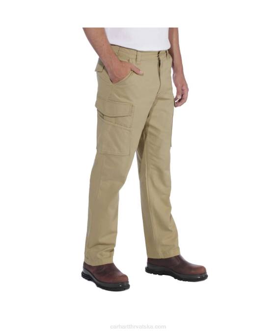 robusne, fleksibilne platnene kargo radne hlače opuštenog kroja muškarci Carhartt tamni kaki 8PP469