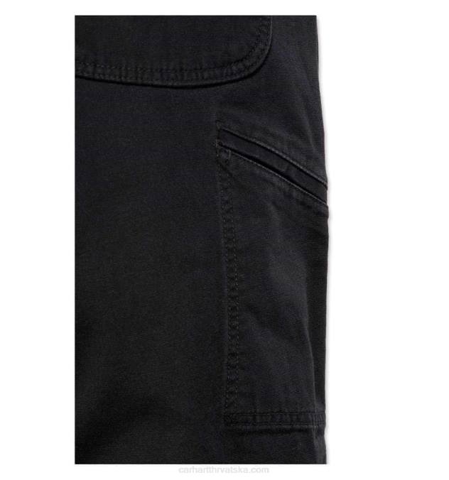 robusne, fleksibilne platnene radne hlače opuštenog kroja muškarci Carhartt tamni kaki 8PP470