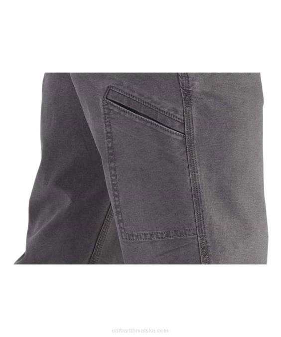 robusne, fleksibilne platnene radne hlače opuštenog kroja muškarci Carhartt tamni kaki 8PP470