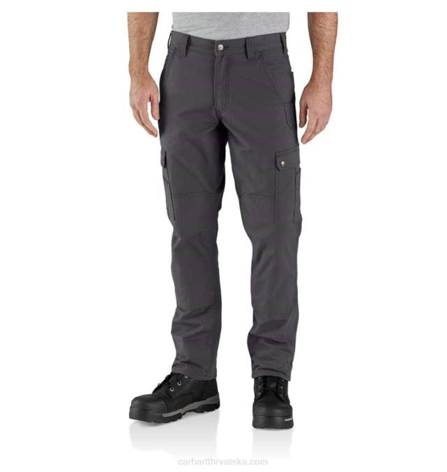 robusne flex radne hlače opuštenog kroja ripstop cargo s podstavom od flisa muškarci Carhartt bosiljak 8PP455