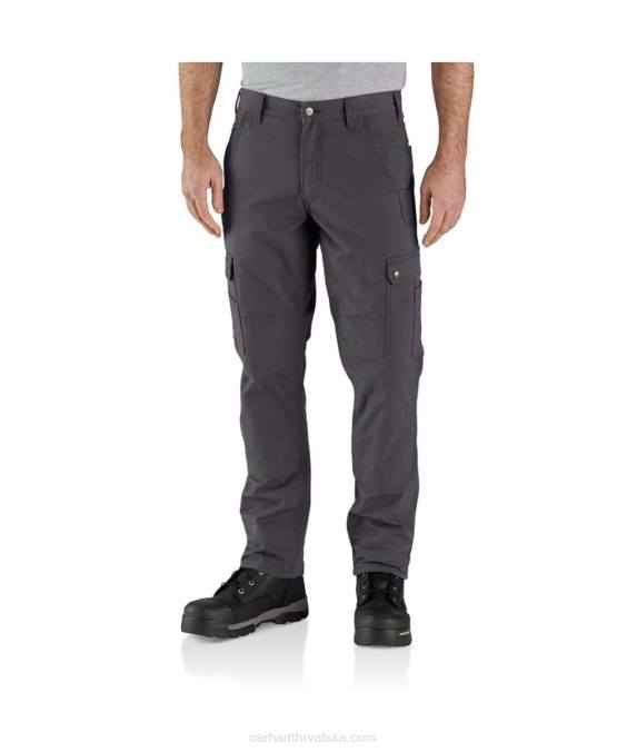 robusne flex radne hlače opuštenog kroja ripstop cargo s podstavom od flisa muškarci Carhartt bosiljak 8PP455