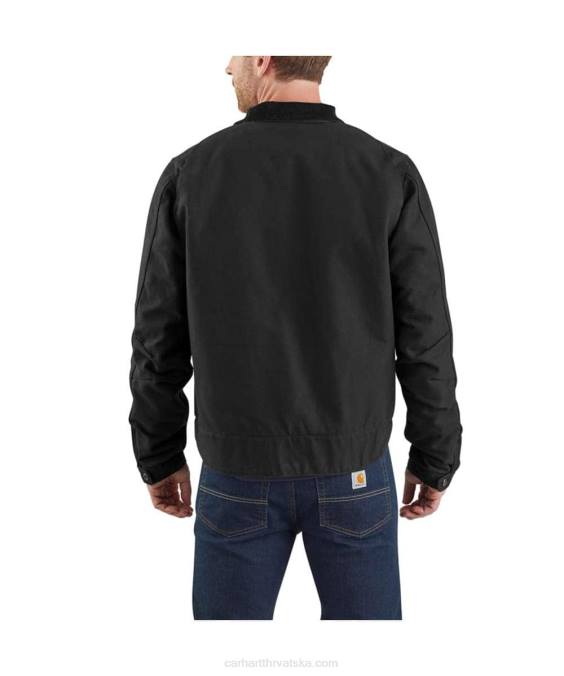detroit jakna podstavljena dekom opuštenog kroja muškarci Carhartt crno 8PP417