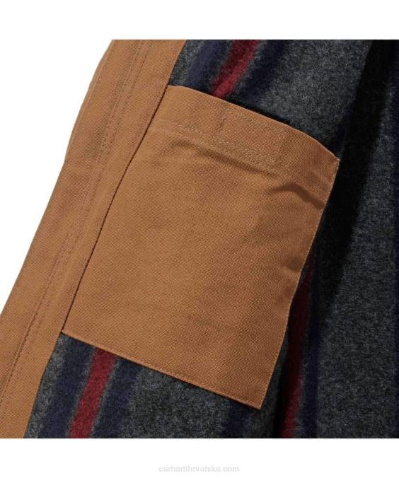 detroit jakna podstavljena dekom opuštenog kroja muškarci Carhartt crno 8PP417