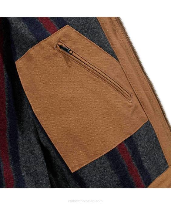 detroit jakna podstavljena dekom opuštenog kroja muškarci Carhartt crno 8PP417