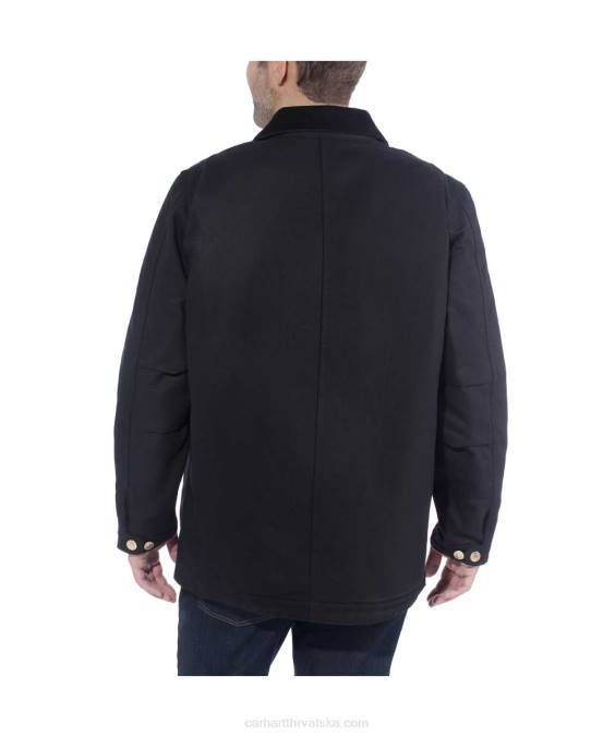 široki kroj, čvrsti kaput s podstavom od pačje deke muškarci Carhartt crno 8PP419