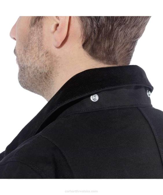 široki kroj, čvrsti kaput s podstavom od pačje deke muškarci Carhartt crno 8PP419