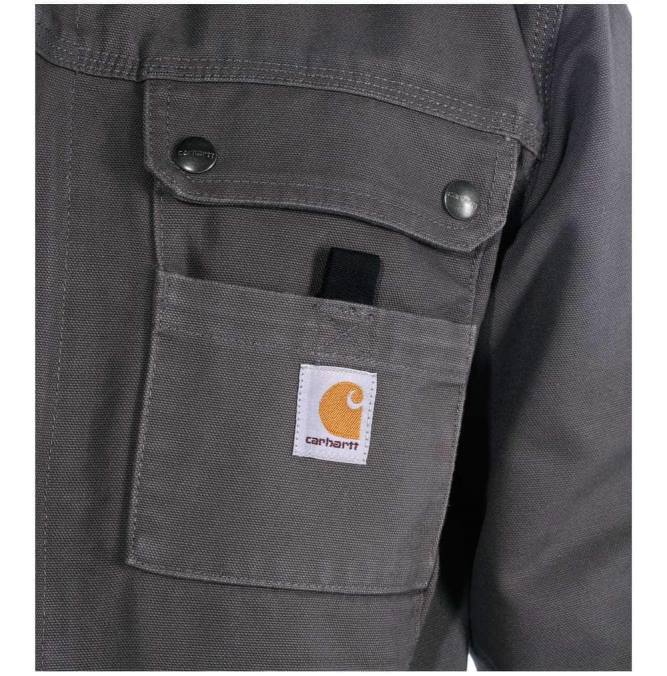 opuštenog kroja isprana jakna podstavljena šerpom muškarci Carhartt crno 8PP414