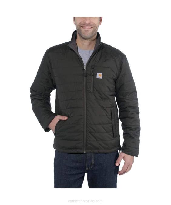 rain defender lagana izolirana jakna opuštenog kroja muškarci Carhartt crno 8PP422