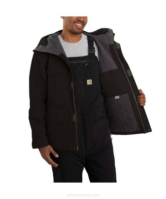 super dux izolirani tradicionalni kaput opuštenog kroja muškarci Carhartt crno 8PP415