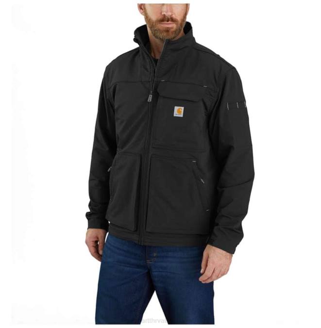 super dux lagana jakna s lažnim ovratnikom opuštenog kroja muškarci Carhartt crno 8PP423