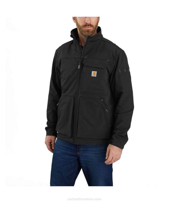 super dux lagana jakna s lažnim ovratnikom opuštenog kroja muškarci Carhartt crno 8PP423