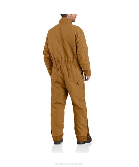 slobodni kroj isprani kombinezon s izolacijom od patke muškarci Carhartt crno 8PP476