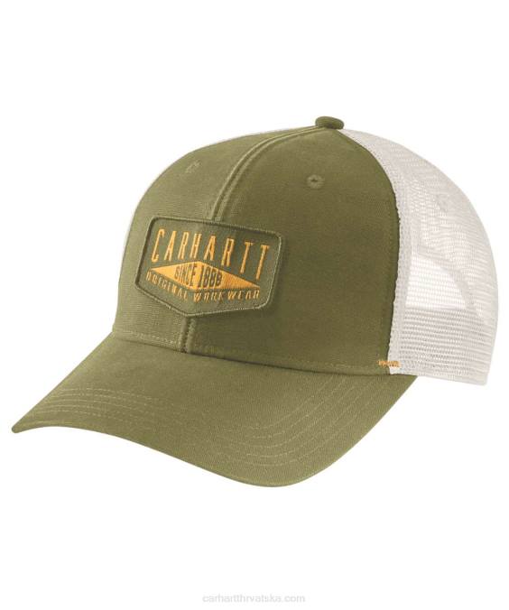 platnena kapa za radnu odjeću muškarci Carhartt prava maslina 8PP492