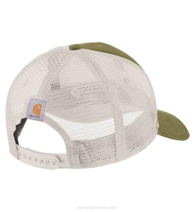 platnena kapa za radnu odjeću muškarci Carhartt prava maslina 8PP492
