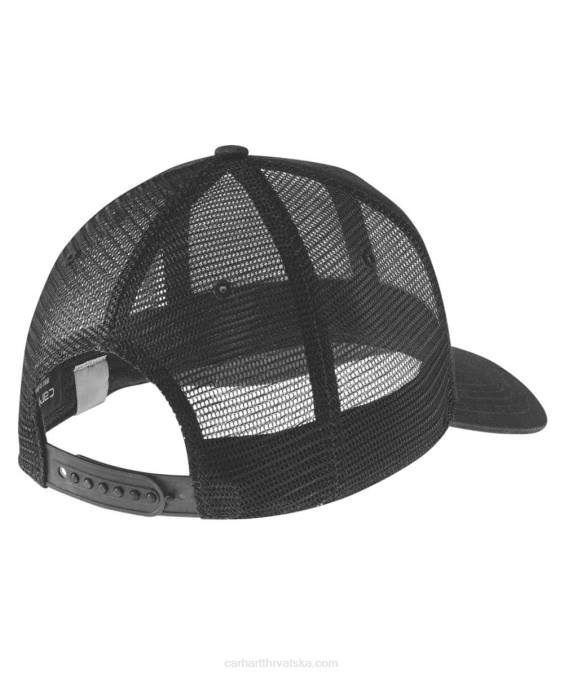 platnena mrežasta stražnja kapa muškarci Carhartt crno 8PP489