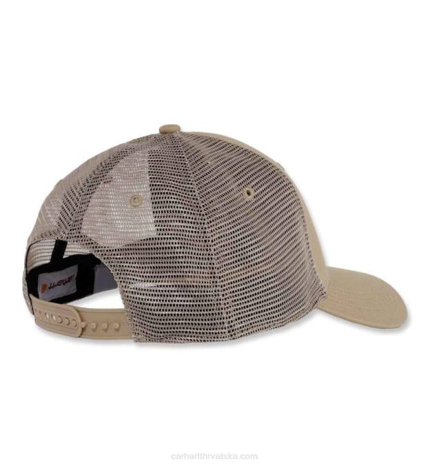 robusna profesionalna serija platnena mrežasta stražnja kapa muškarci Carhartt crno 8PP485