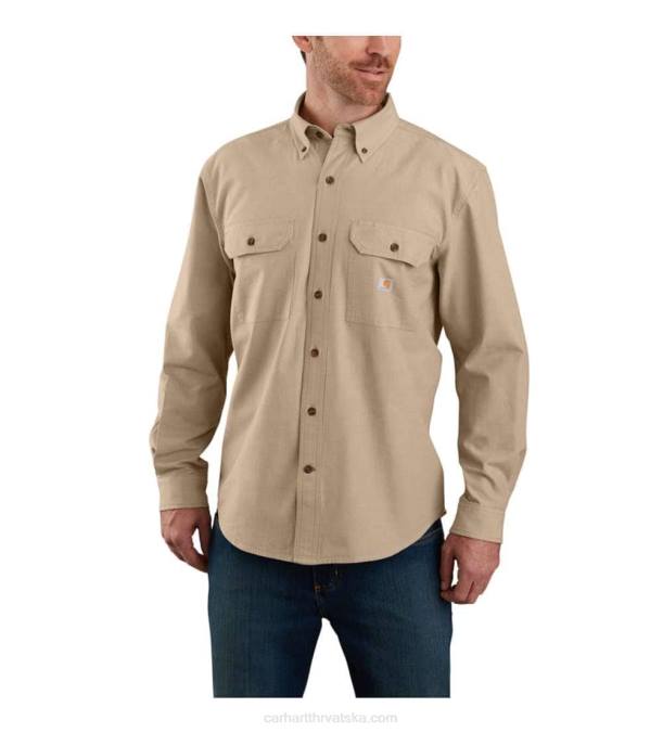 široka košulja dugih rukava srednje težine iz šambra muškarci Carhartt crni chambray 8PP4108