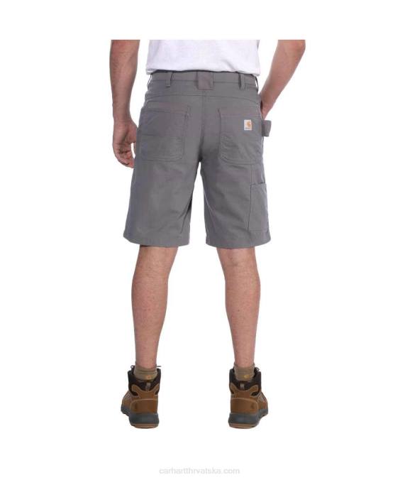 čelik robustan savitljiv opušteno pristajanje utility work short muškarci Carhartt crno 8PP4148