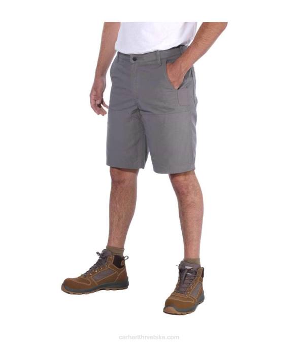 čelik robustan savitljiv opušteno pristajanje utility work short muškarci Carhartt crno 8PP4148