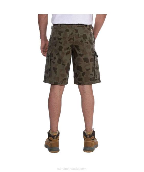 robustan flex opušteno pristajanje platno cargo rad kratak muškarci Carhartt tamni kaki 8PP4149