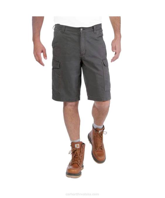 robustan flex opušteno pristajanje platno cargo rad kratak muškarci Carhartt tamni kaki 8PP4149