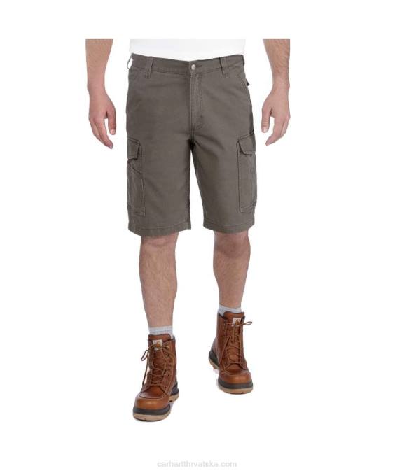 robustan flex opušteno pristajanje platno cargo rad kratak muškarci Carhartt tamni kaki 8PP4149