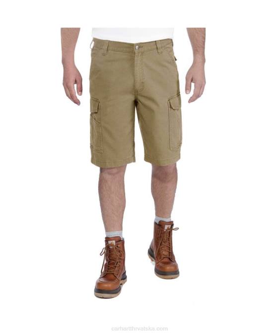 robustan flex opušteno pristajanje platno cargo rad kratak muškarci Carhartt tamni kaki 8PP4149