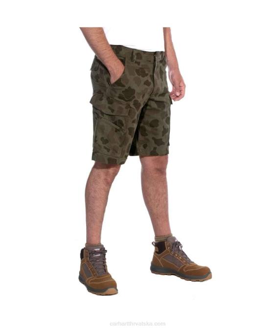robustan flex opušteno pristajanje platno cargo rad kratak muškarci Carhartt tamni kaki 8PP4149