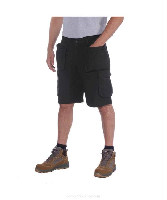 robustan flex opušteno pristajanje ripstop cargo multi pkt work short muškarci Carhartt crno 8PP4151