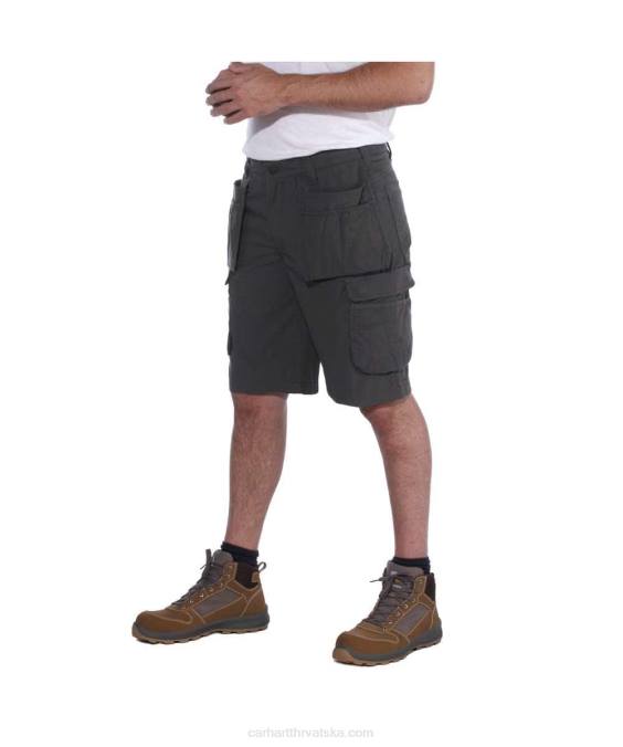 robustan flex opušteno pristajanje ripstop cargo multi pkt work short muškarci Carhartt crno 8PP4151
