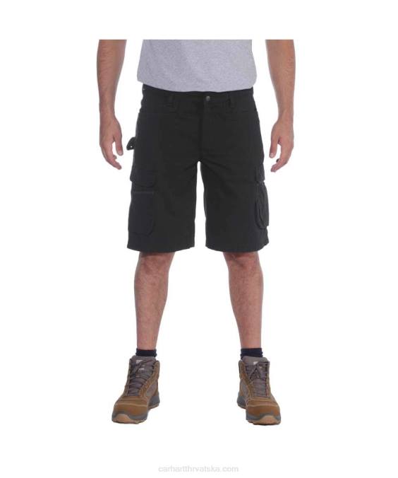 robustan flex opušteno pristajanje ripstop cargo multi pkt work short muškarci Carhartt crno 8PP4151