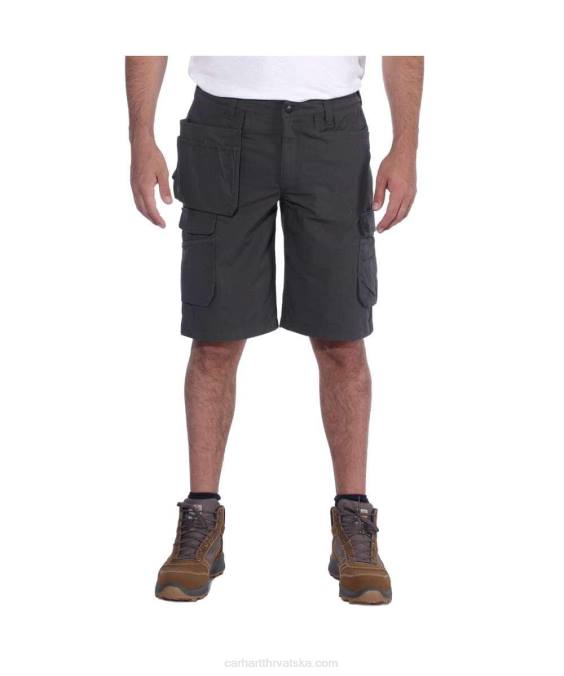 robustan flex opušteno pristajanje ripstop cargo multi pkt work short muškarci Carhartt crno 8PP4151